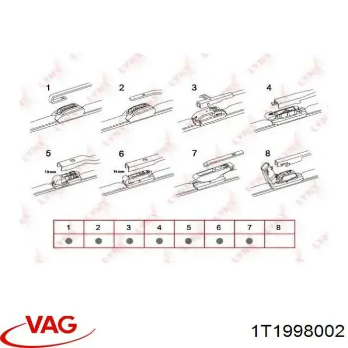 Купить 1T1998002 VAG Бесконтактные дворники
