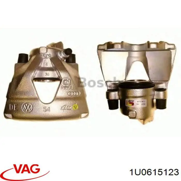 Купить 1U0615123 VAG Суппорт тормозной передний левый