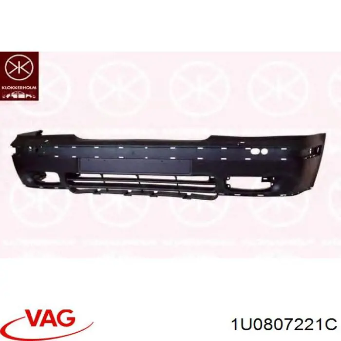 1U0807221C VAG передний бампер