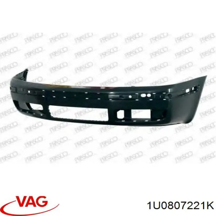 Купить 1U0807221K VAG Буфер (бампер) передний