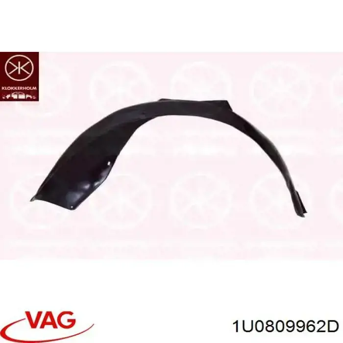 Правый подкрылок переднего крыла VAG 1U0809962D цена, от 24.68 USD
