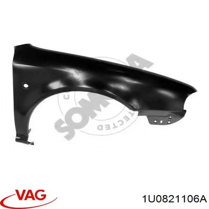 Боковая часть передняя правая VAG 1U0821106A цена, от 57.18 USD