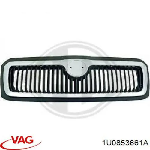 Купить 1U0853661A VAG Решетка радиатора