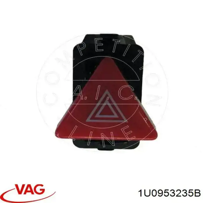 Кнопка аварийки 1U0953235B VAG