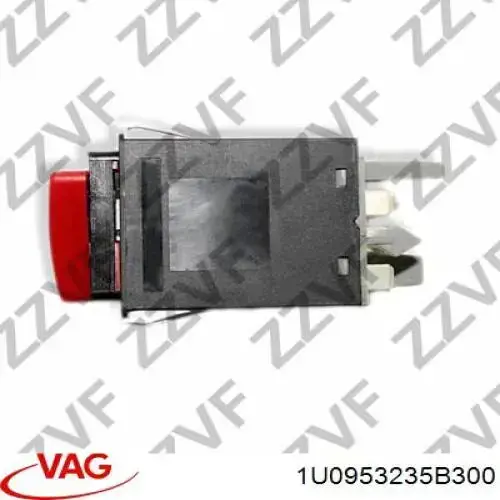 Купить 1U0953235B300 VAG Кнопка включения аварийной сигнализации