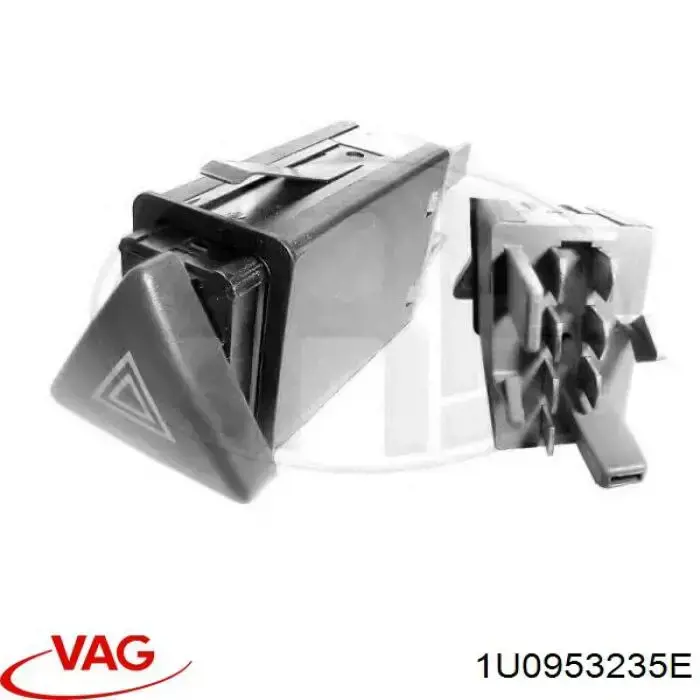 Купить 1U0953235E VAG Кнопка включения аварийной сигнализации