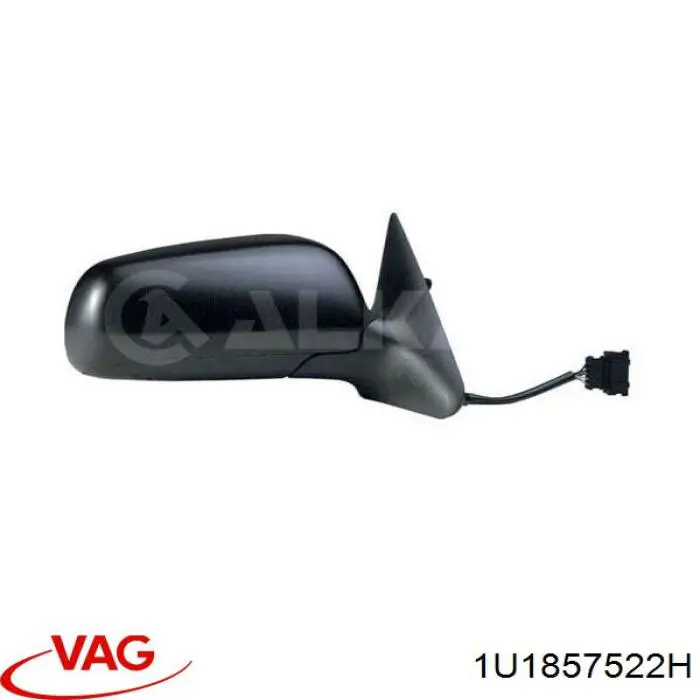Купить 1U1857522H VAG Стекло правого зеркала заднего вида