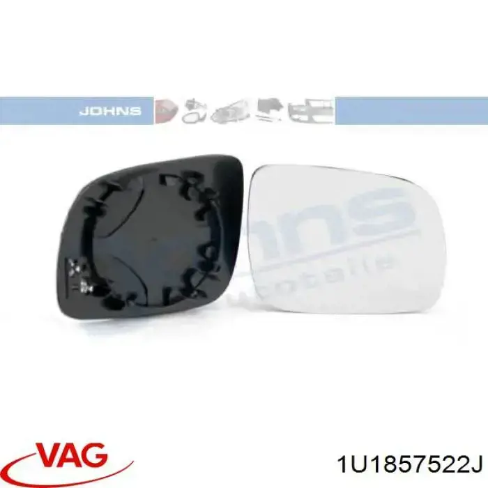 Стекло зеркала заднего вида, правого VAG 1U1857522J цена, от 8.24 USD