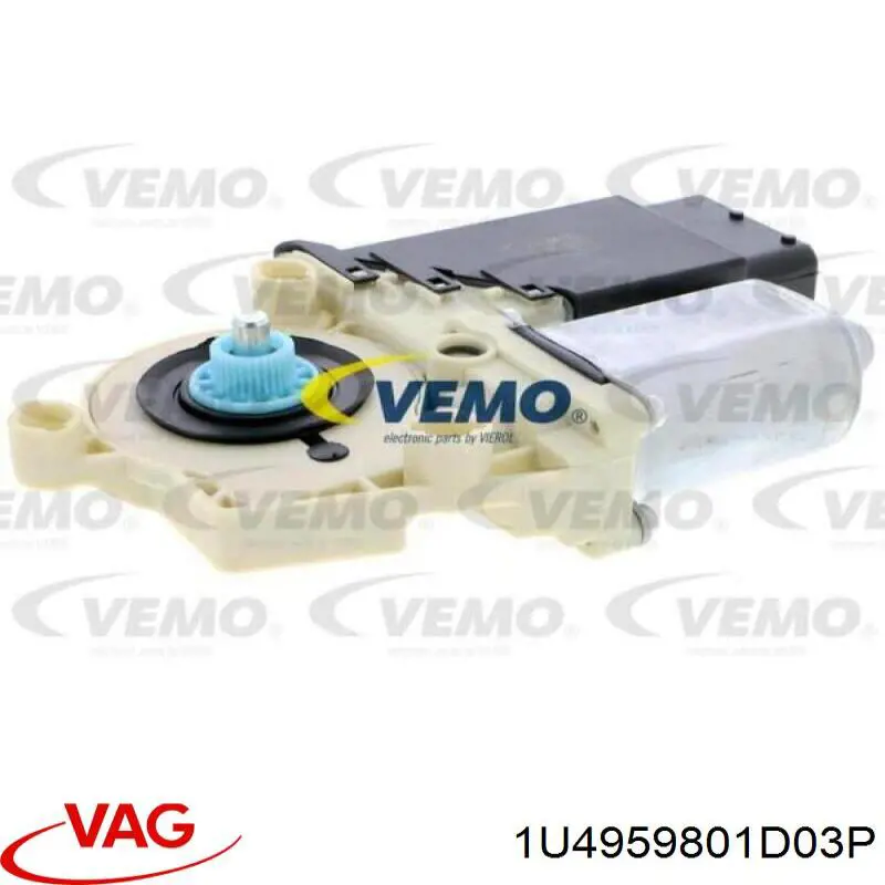 1U4959801D03P VAG мотор стеклоподъемника двери передней, левой