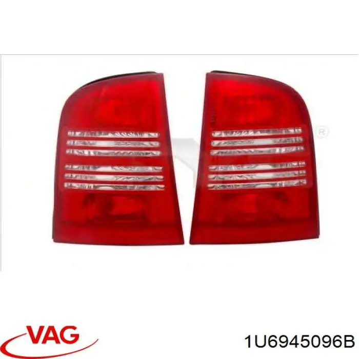Фонарь задний правый VAG 1U6945096B цена, от 27.73 USD