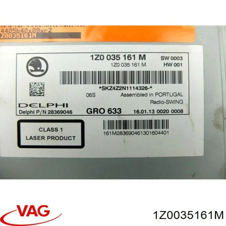 Магнитола (радио AM/FM) VAG 1Z0035161P цена, от 25.96 USD