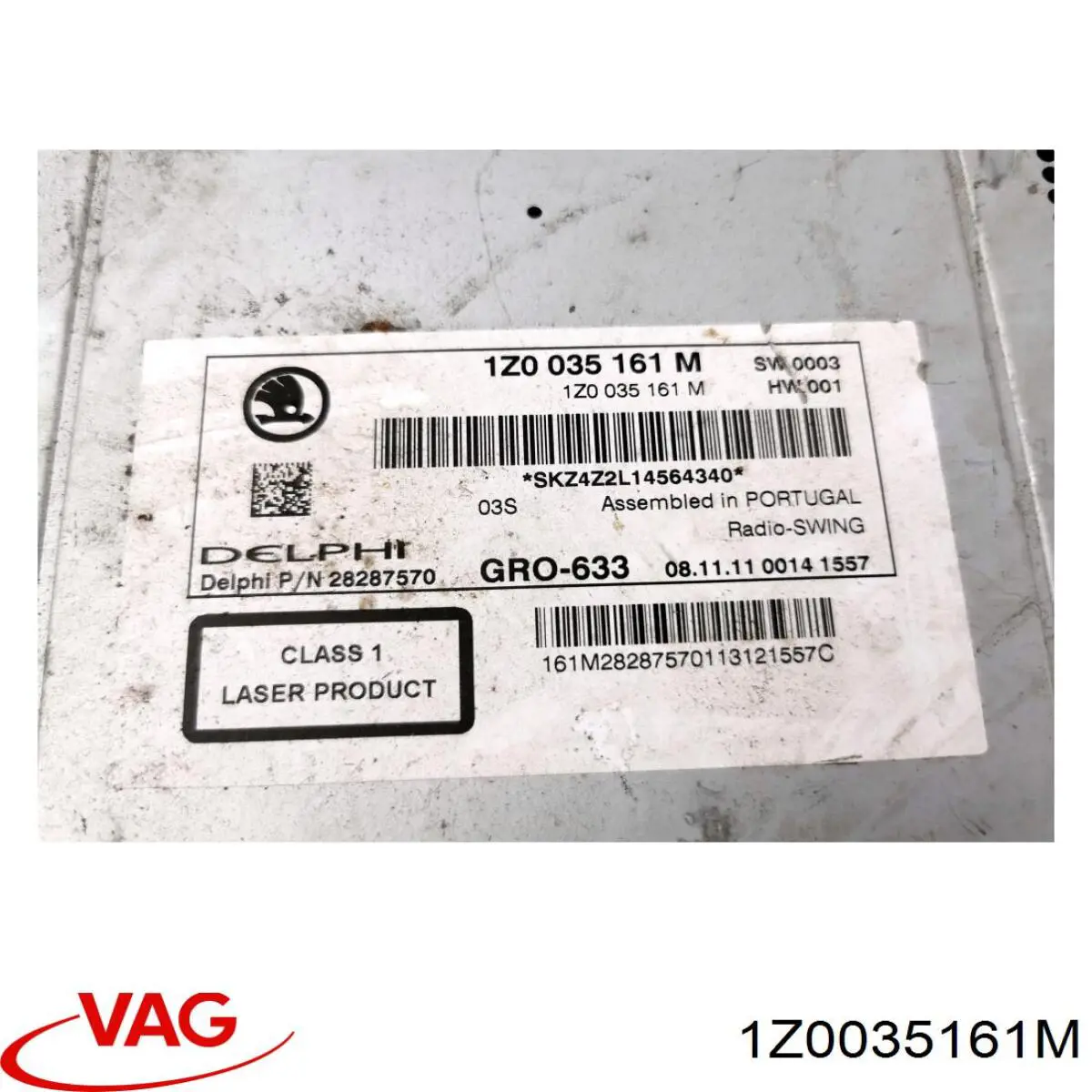 Купить 1Z0035161P VAG Заводская магнитола