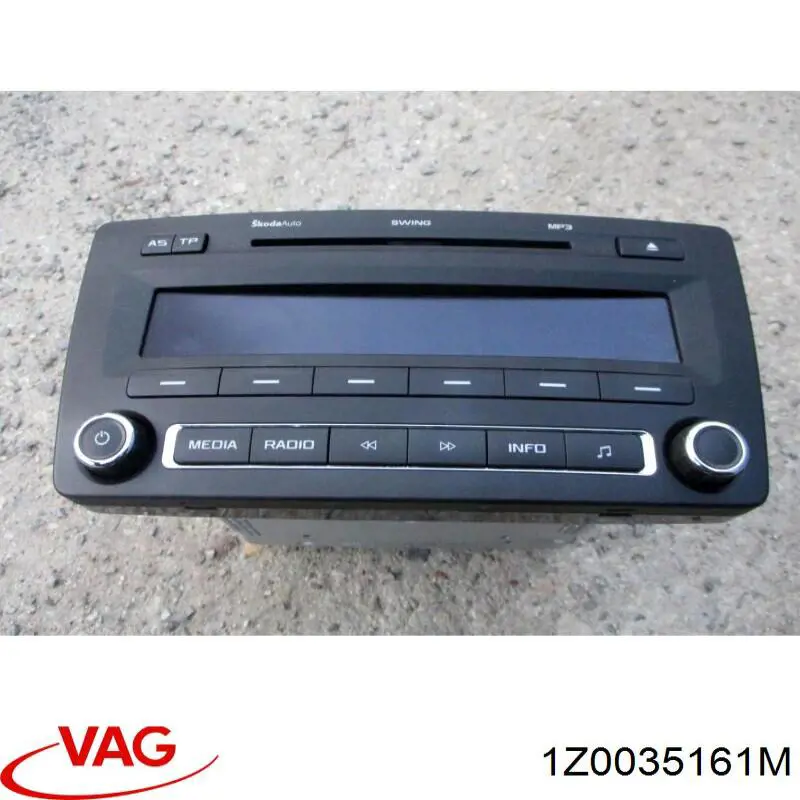 1Z0035161M VAG aparelhagem de som (rádio am/fm)