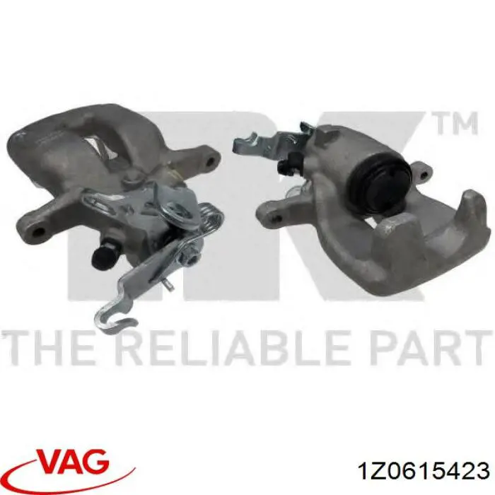 Суппорт тормозной левый задний VAG 1Z0615423