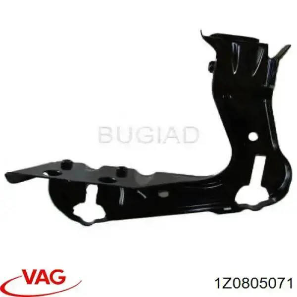 Купить 1Z0805071 VAG Суппорт радиатора левый (монтажная панель крепления фар)