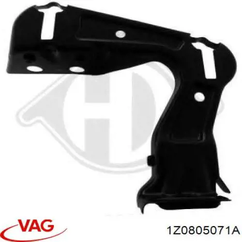 Купить 1Z0805071A VAG Суппорт радиатора левый (монтажная панель крепления фар)