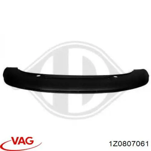 Спойлер переднего бампера 1Z0807061 VAG