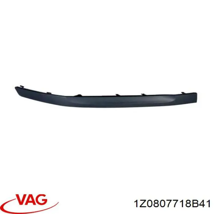 Молдинг бампера переднего правый 1Z0807718B41REF VAG