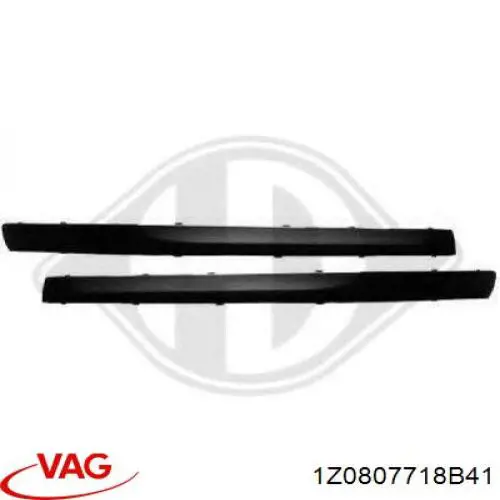 Купить 1Z0807718B41REF VAG Молдинг бампера переднего правый