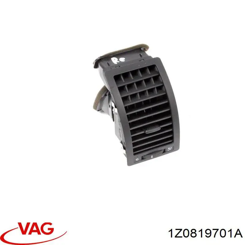 Решетка вентиляции салона на "торпедо" левая VAG 1Z0819701A цена, от 9.88 USD