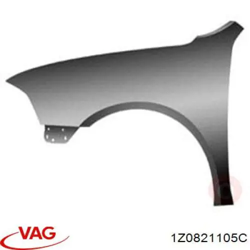 Купить 1Z0821105C VAG Крыло переднее левое