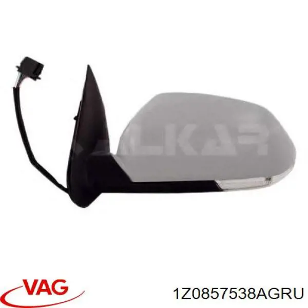 1Z0857538AGRU VAG Накладка зеркала заднего вида, правая
