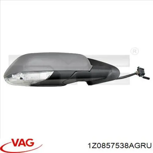 Купить 1Z0857538AGRU VAG Накладка/крышка зеркала заднего вида, правая