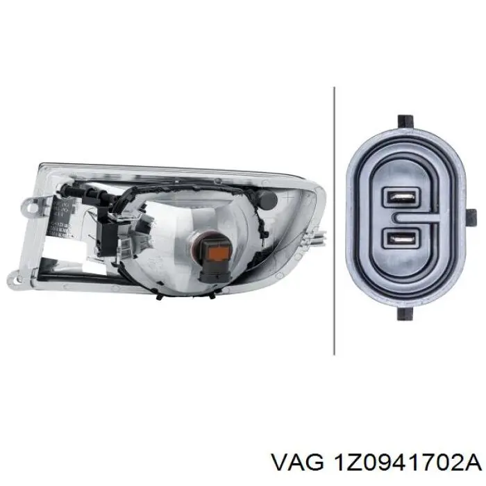 Купить 1Z0941702A VAG Туманка правая