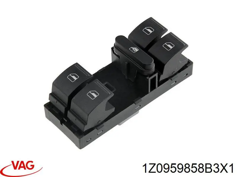 Купить 1Z0959858B3X1 VAG Кнопки переднего левого стеклоподъёмника