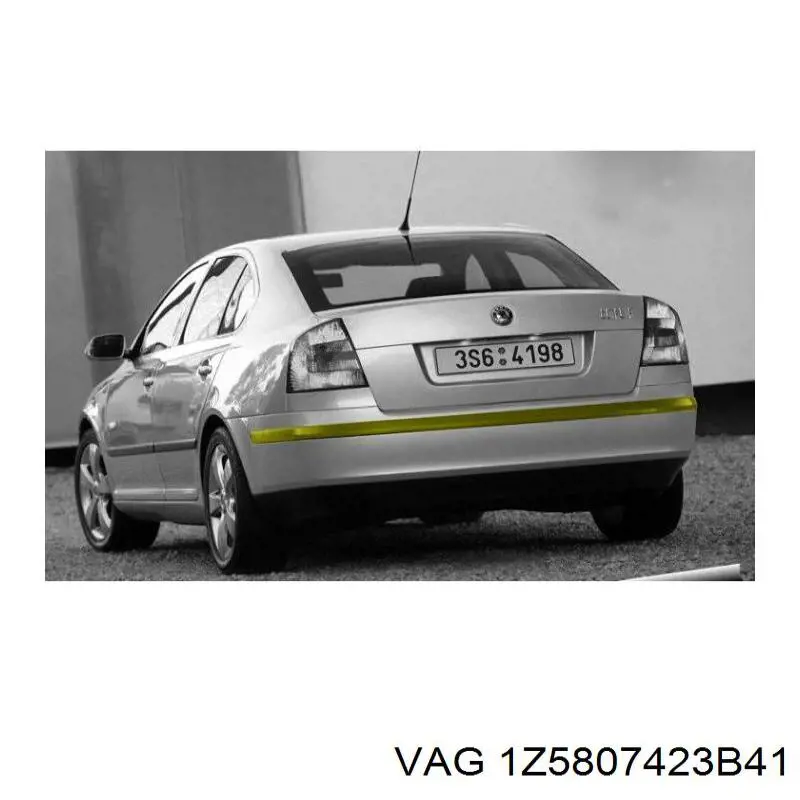 Молдинг бампера заднего 6922966 Polcar