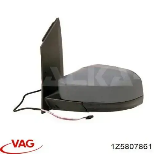 Купить 1Z5807861 VAG Направляющая заднего бампера левая