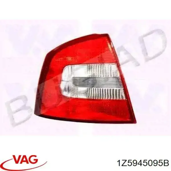 Фонарь задний левый 1Z5945095B VAG