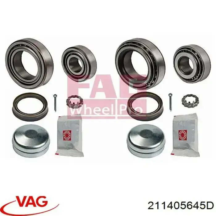 Купить 211405645D VAG Подшипник ступицы передней наружный
