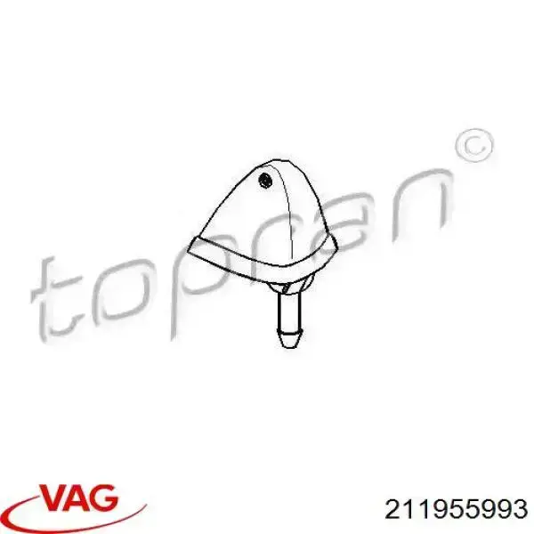 Купить 211955993 VAG Форсунка омывателя заднего стекла