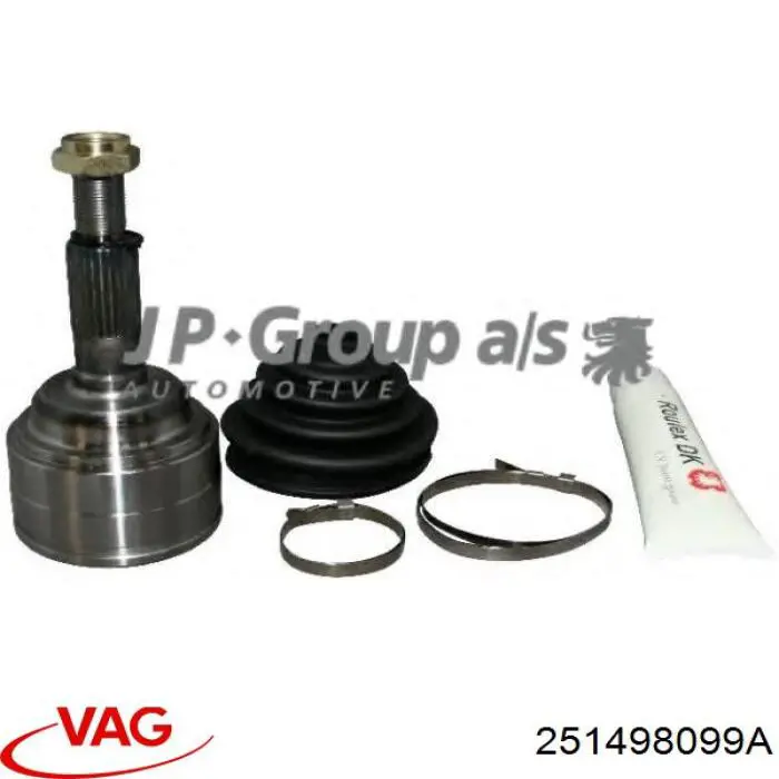 Шарнир угловых скоростей внутренний передний VAG 251498099A цена, от 26.71 USD