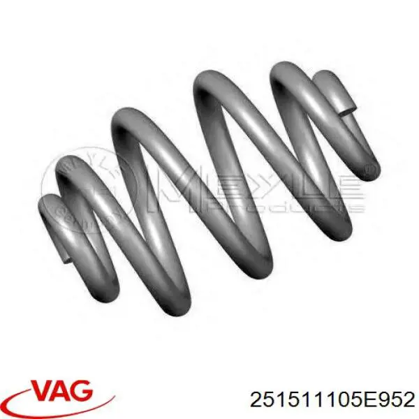 251511105E952 VAG Пружина подвески задняя