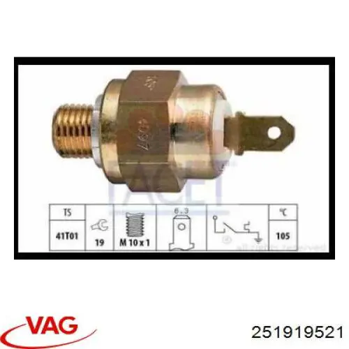 Купить 251919521 VAG Термодатчик охлаждающей жидкости
