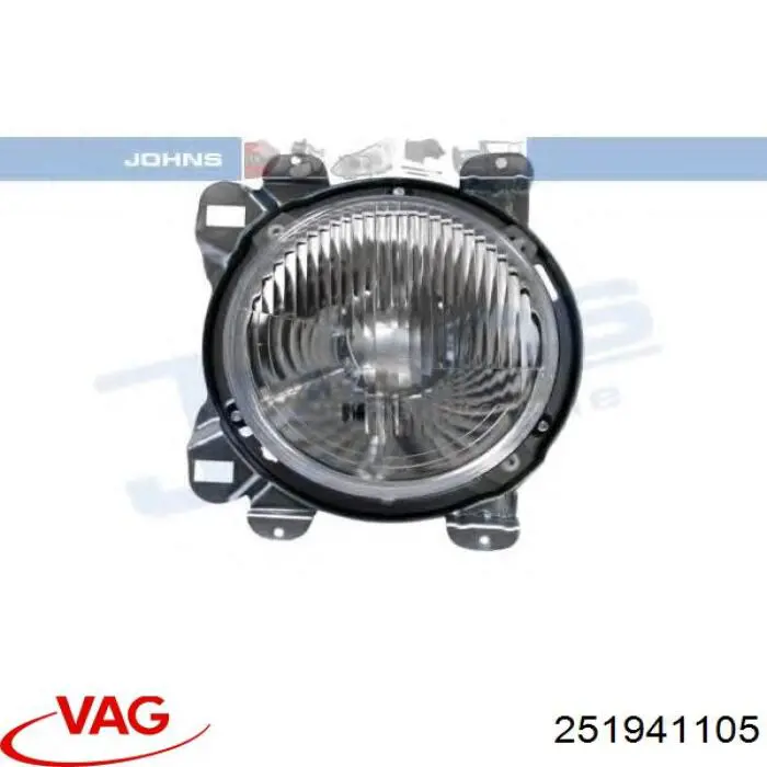 Лампа-фара, левая=правая Volkswagen Transporter T3 фургон (24, 25, 251) (1979 - 1992) цена, от 4.05 USD