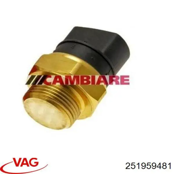 251959481 VAG sensor de temperatura do fluido de esfriamento (de ativação de ventilador do radiador)
