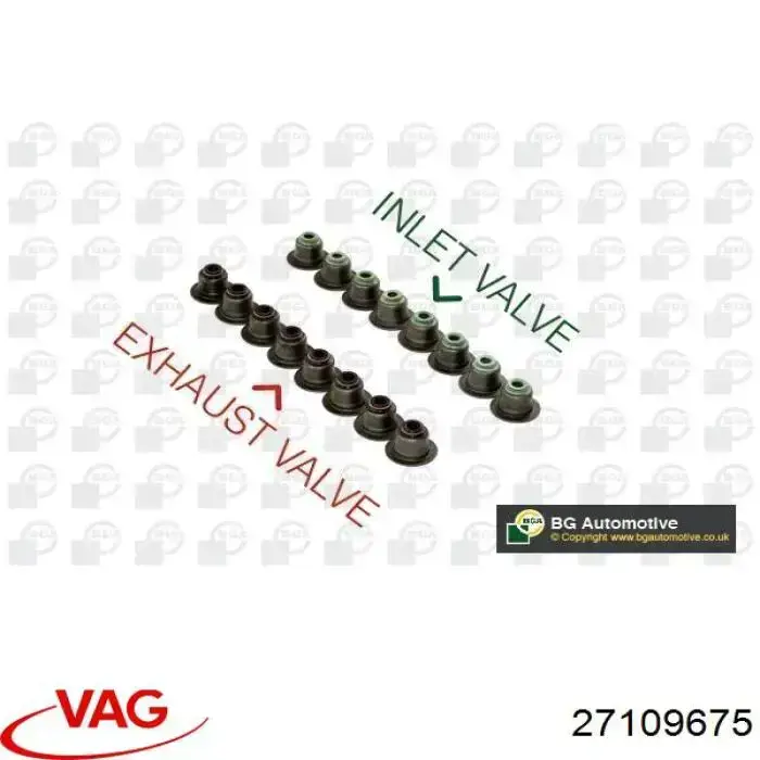 27109675 VAG сальник клапана (маслосъемный, впуск/выпуск, комплект на мотор)
