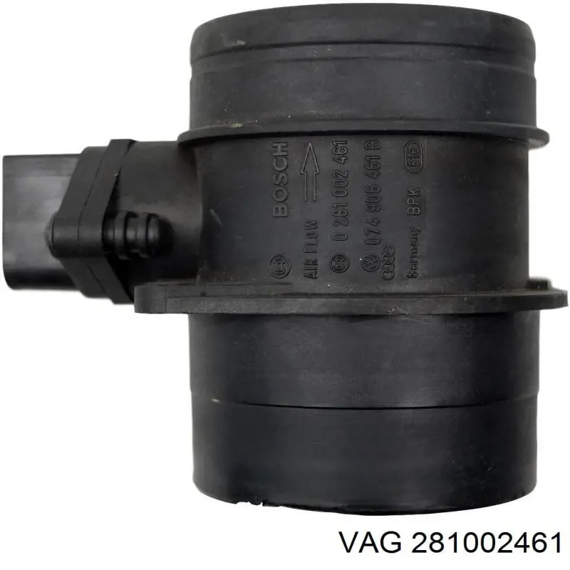 281002461 VAG sensor de fluxo (consumo de ar, medidor de consumo M.A.F. - (Mass Airflow))