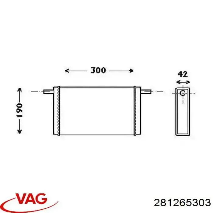 Радиатор печки (отопителя) Thermotec D6W017TT цена, от 28.57 USD