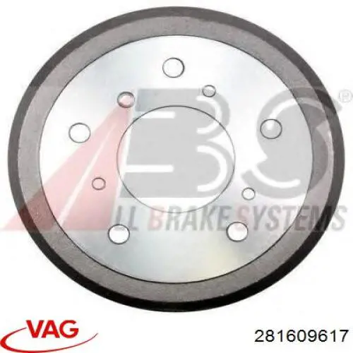 281609617 VAG Тормозной барабан