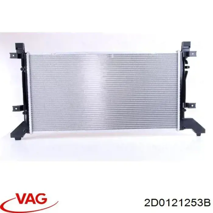 Купить 2D0121253B VAG Радиатор водяной