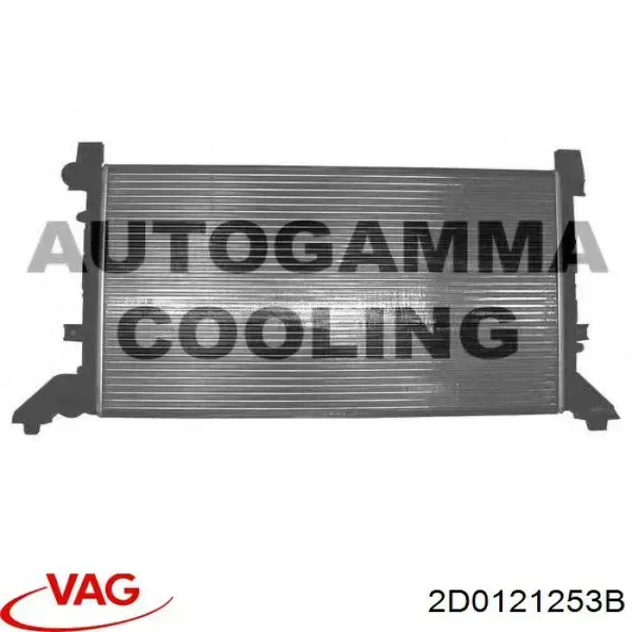 2D0121253B VAG radiador de esfriamento de motor
