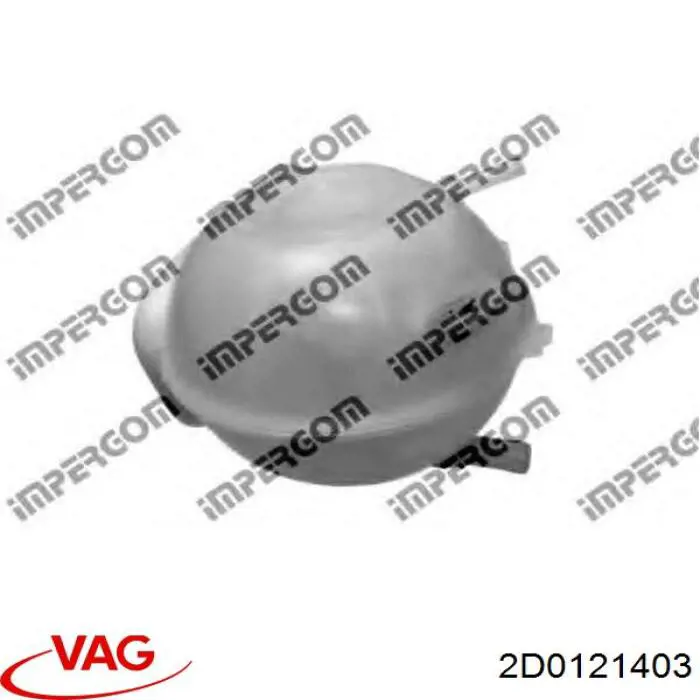 Купить 2D0121403 VAG Водяной бачок системы охлаждения