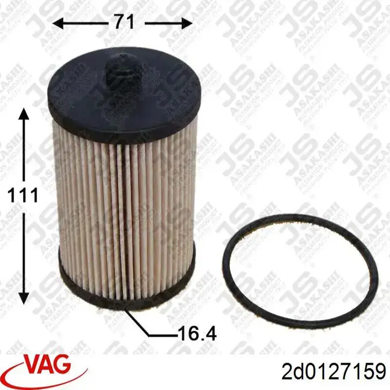 Фильтр топливный VAG 2D0127159