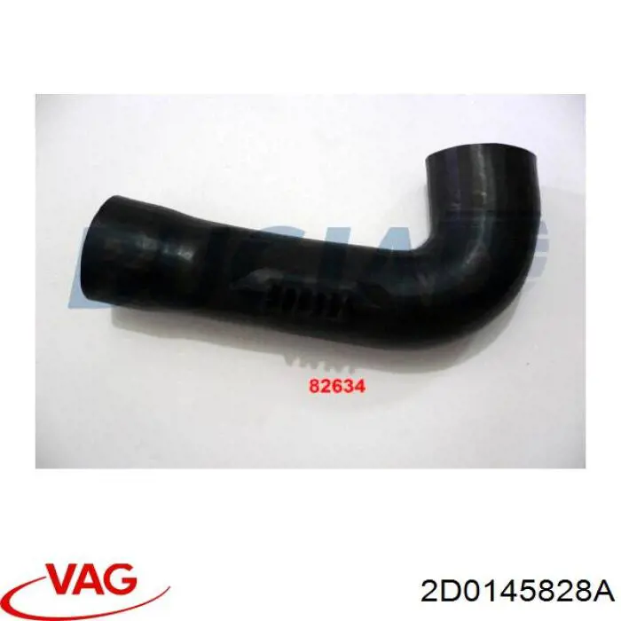 Купить 2D0145828A VAG Патрубок воздушный, выход из турбины/компрессора (наддув)