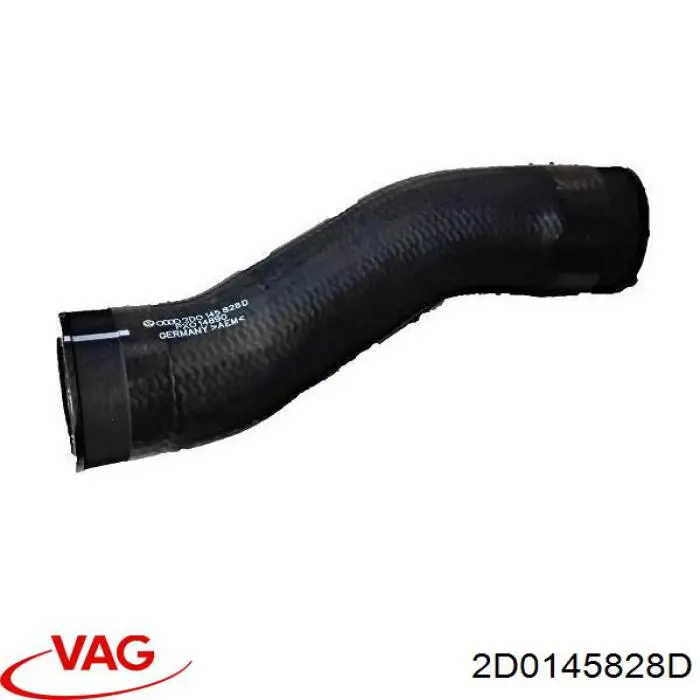 Патрубок воздушный, выход из турбины/компрессора (наддув) VAG 2D0145828D