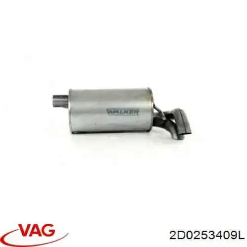 Глушитель, центральная часть VAG 2D0253409L цена, от 56.14 USD